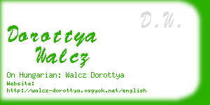 dorottya walcz business card